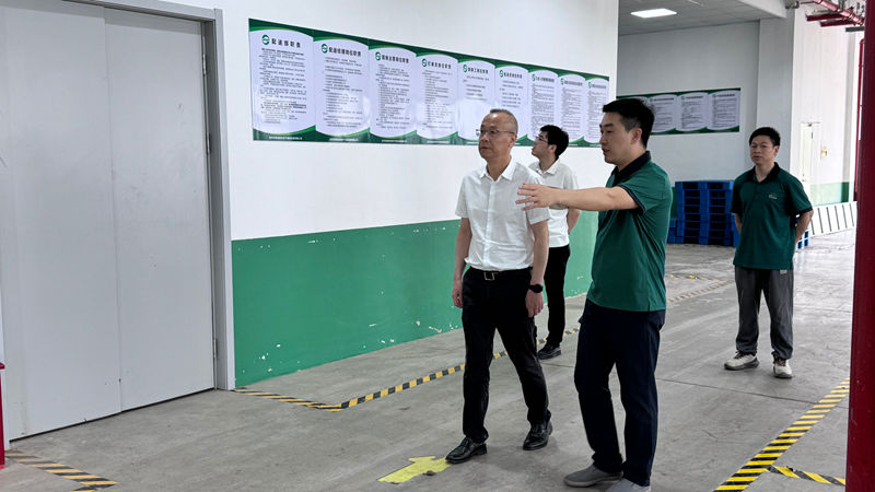 李文華調研臺州市黃巖浙農農產品供應鏈有限公司